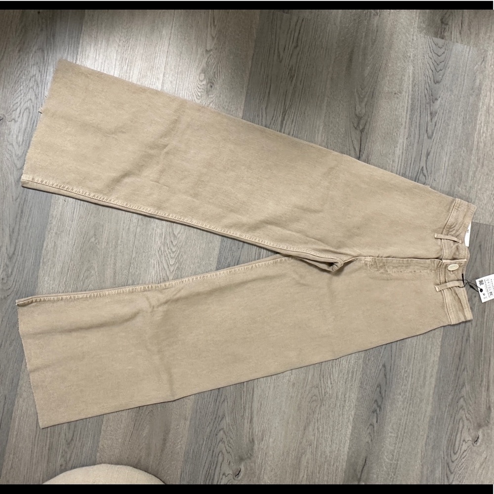 Zara Marine Straight Pant in Stone Grey